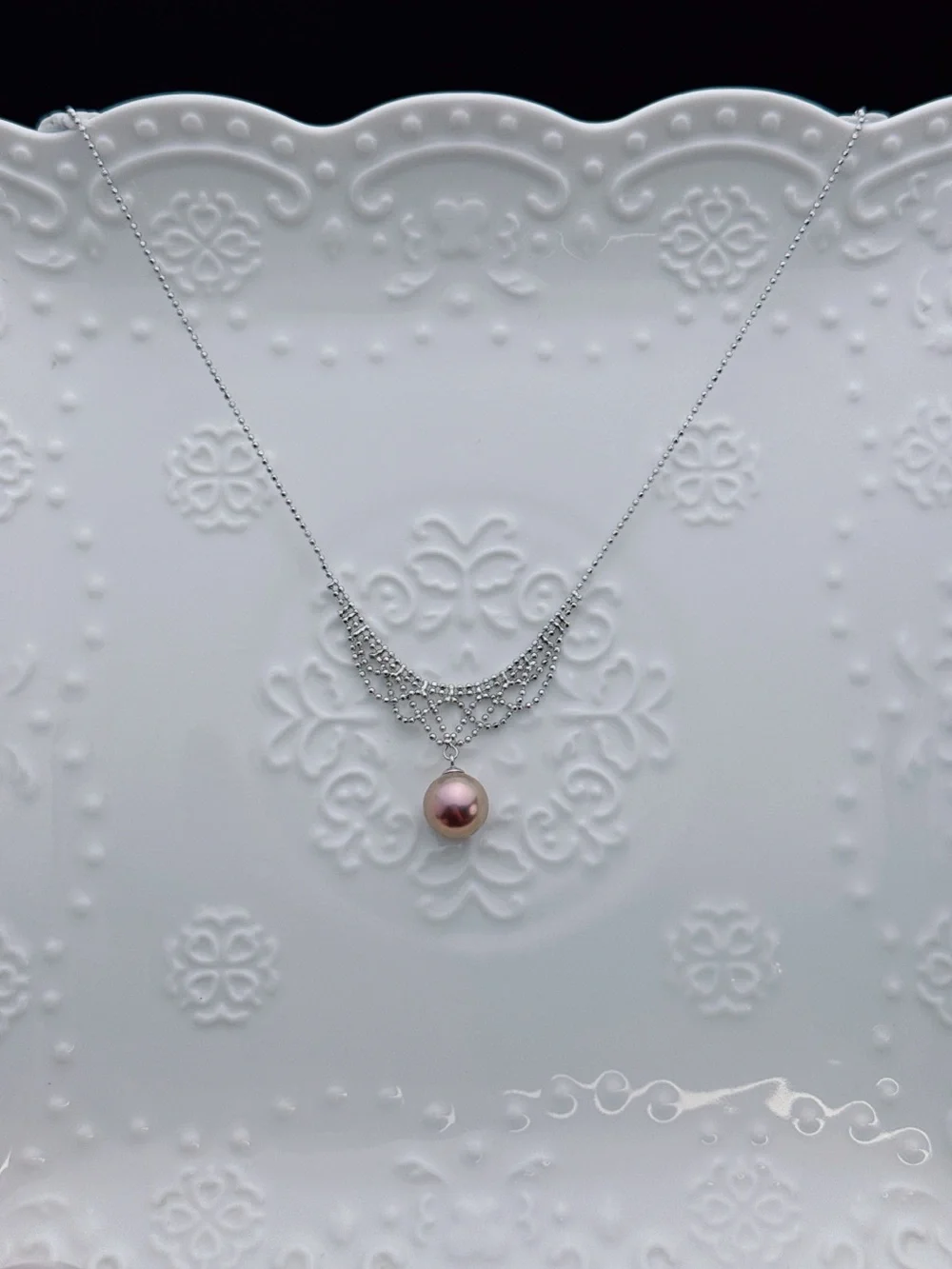 Handmade 11mm High Quality Edison Freshwater Pearl Necklace 16+2” 26X469